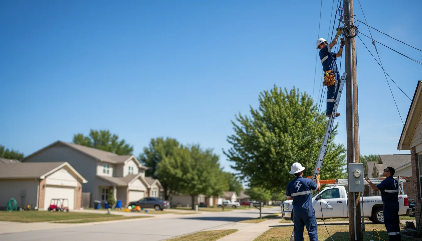 Residential electrician providing installation services in Bowdoin, ME